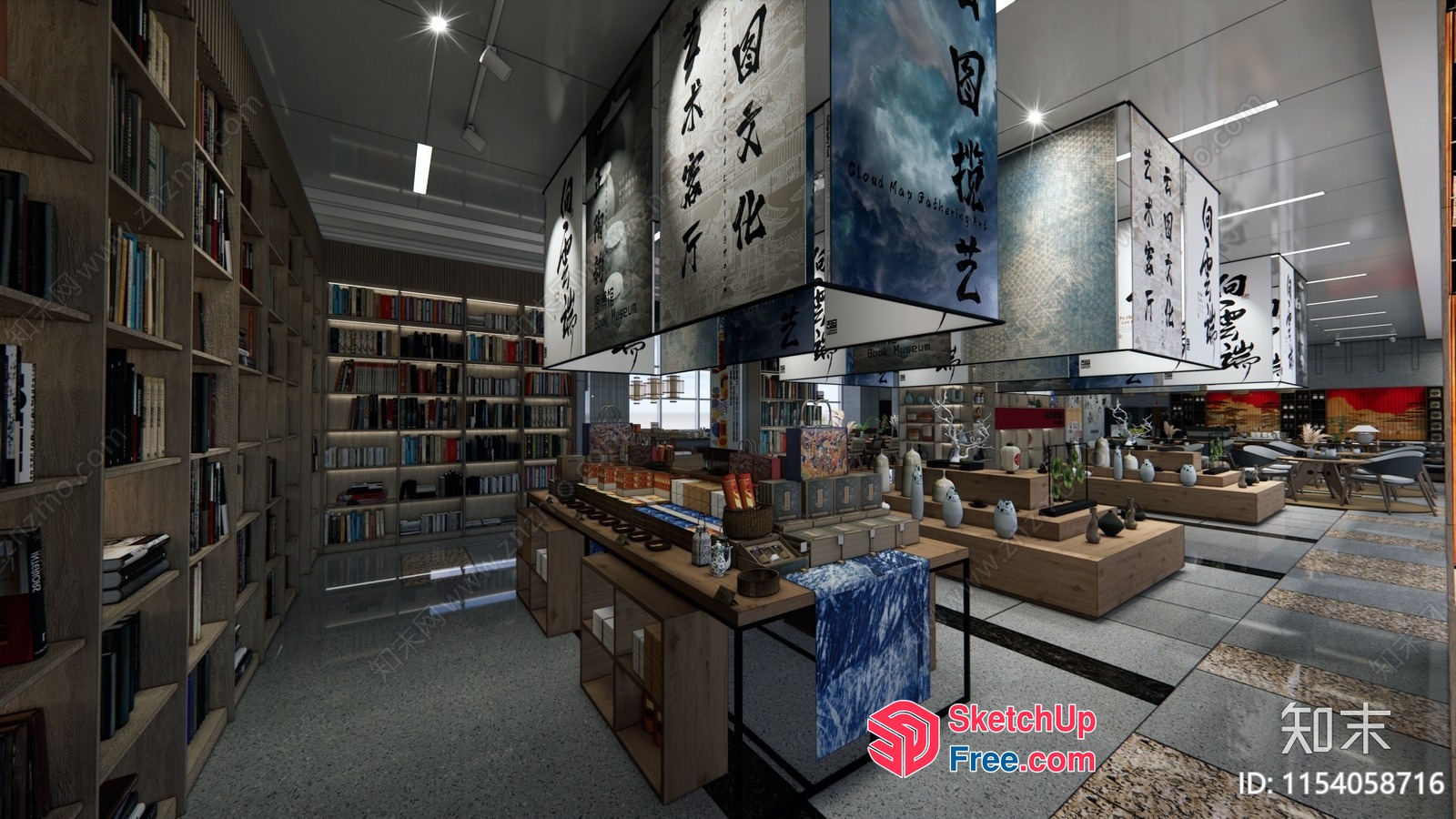 Modern Asian-Inspired Interior Design 3D SketchUp File