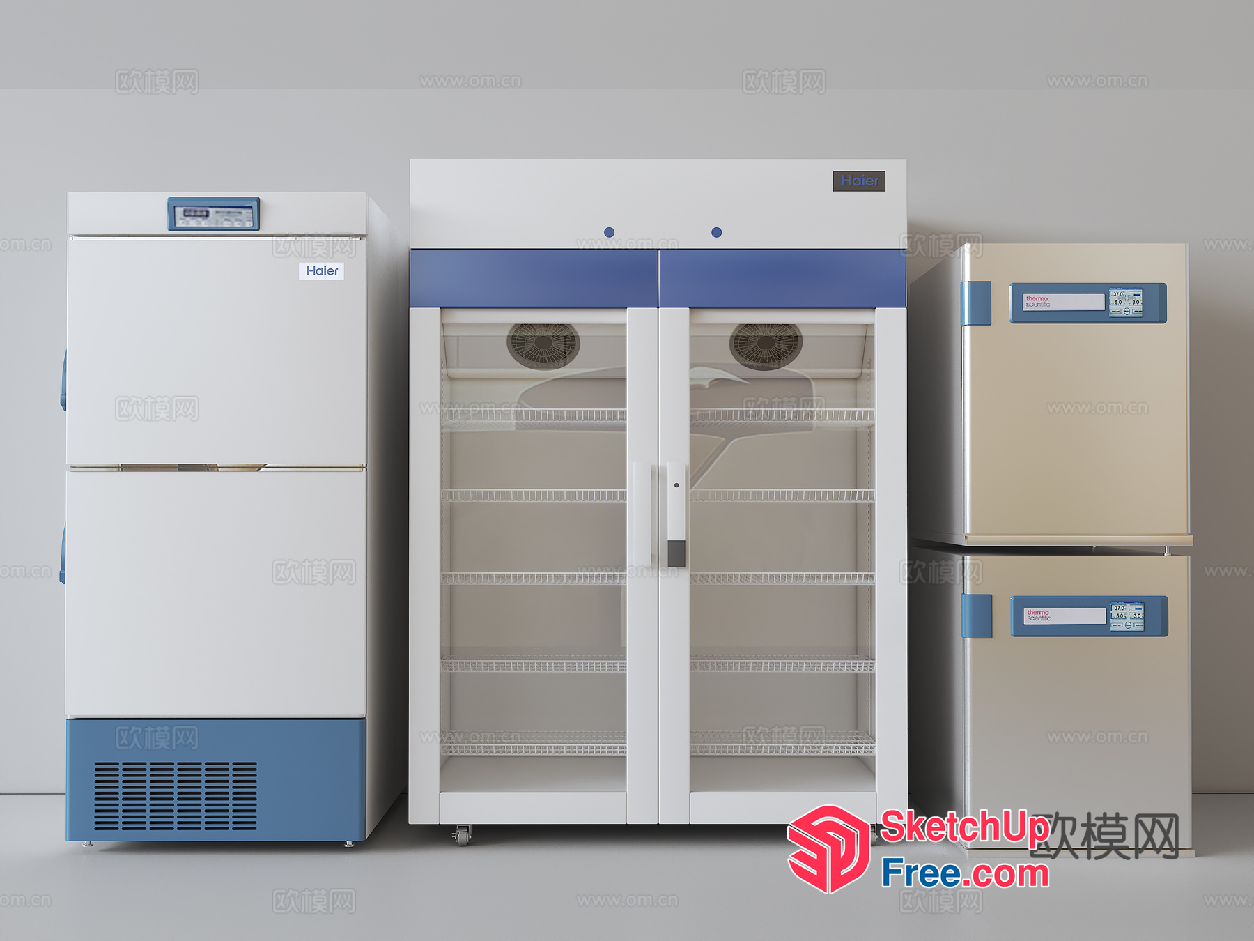 Refrigerator And Freezer Units 3D SketchUp File
