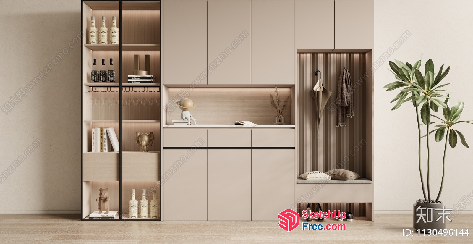 Modern Minimalist Interior Design 3D SketchUp File