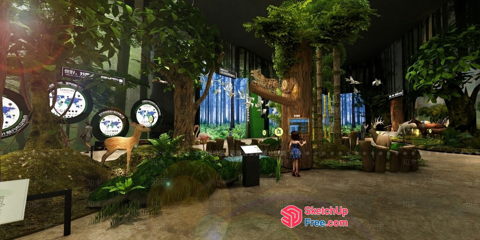 Serene Forest Sanctuary 3D SketchUp File