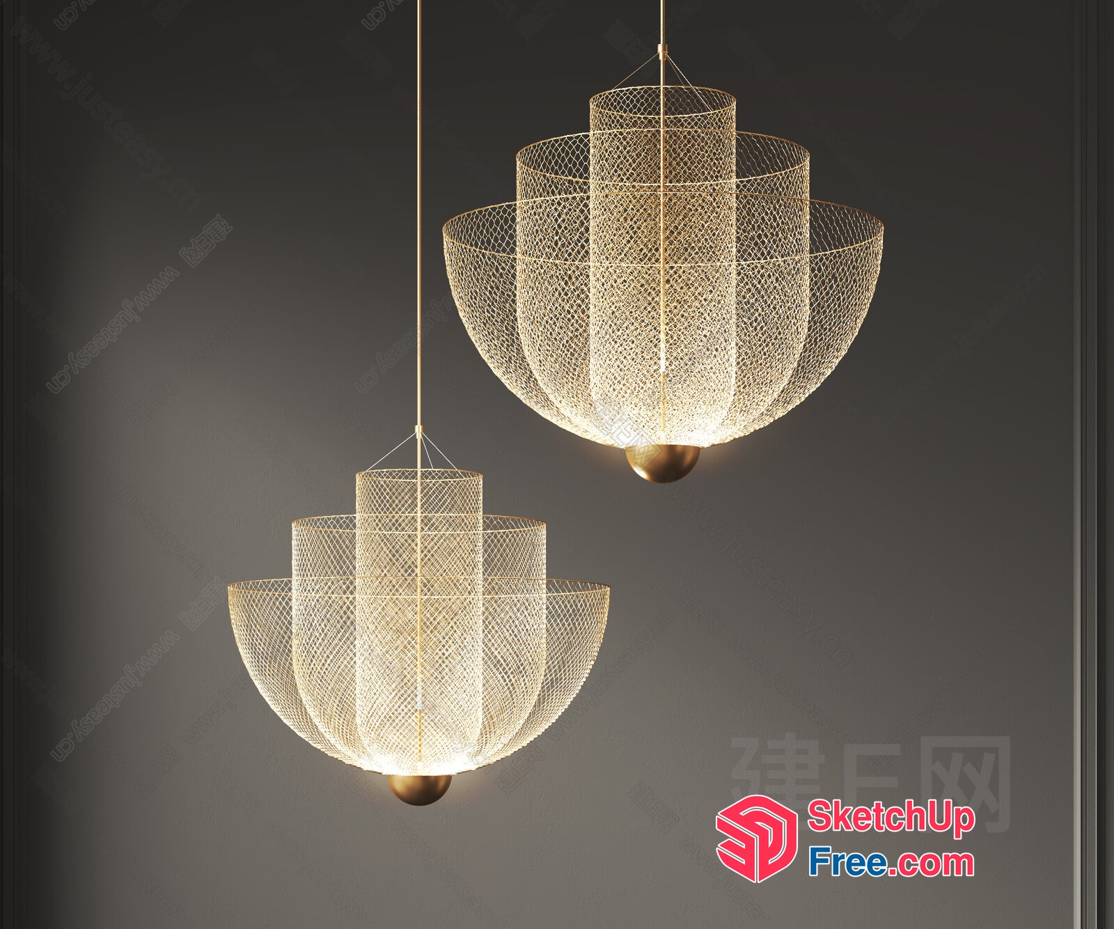 Elegant And Sophisticated Lighting Fixtures 3D SketchUp File