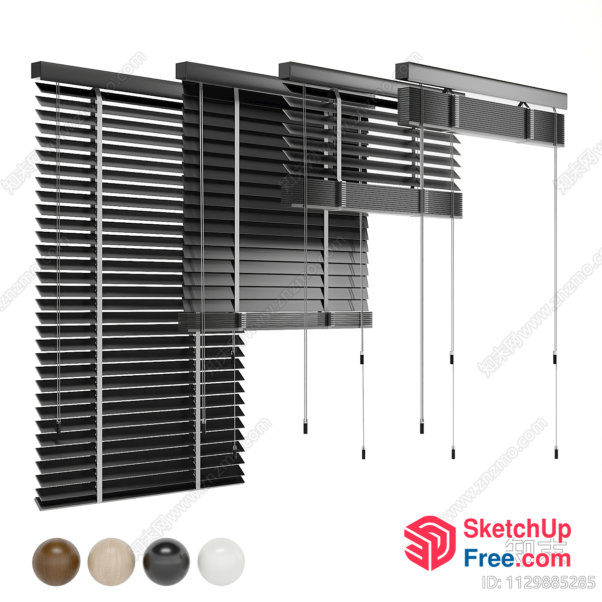 Modern Wooden Blinds 3D SketchUp File