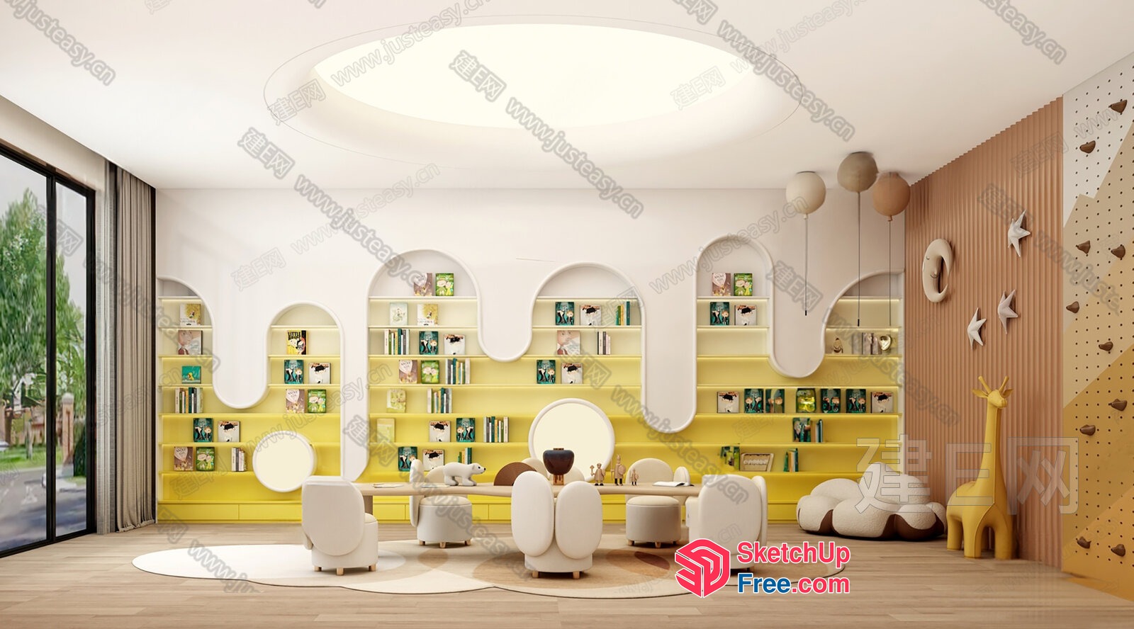Modern And Elegant Children'S Playroom 3D SketchUp File