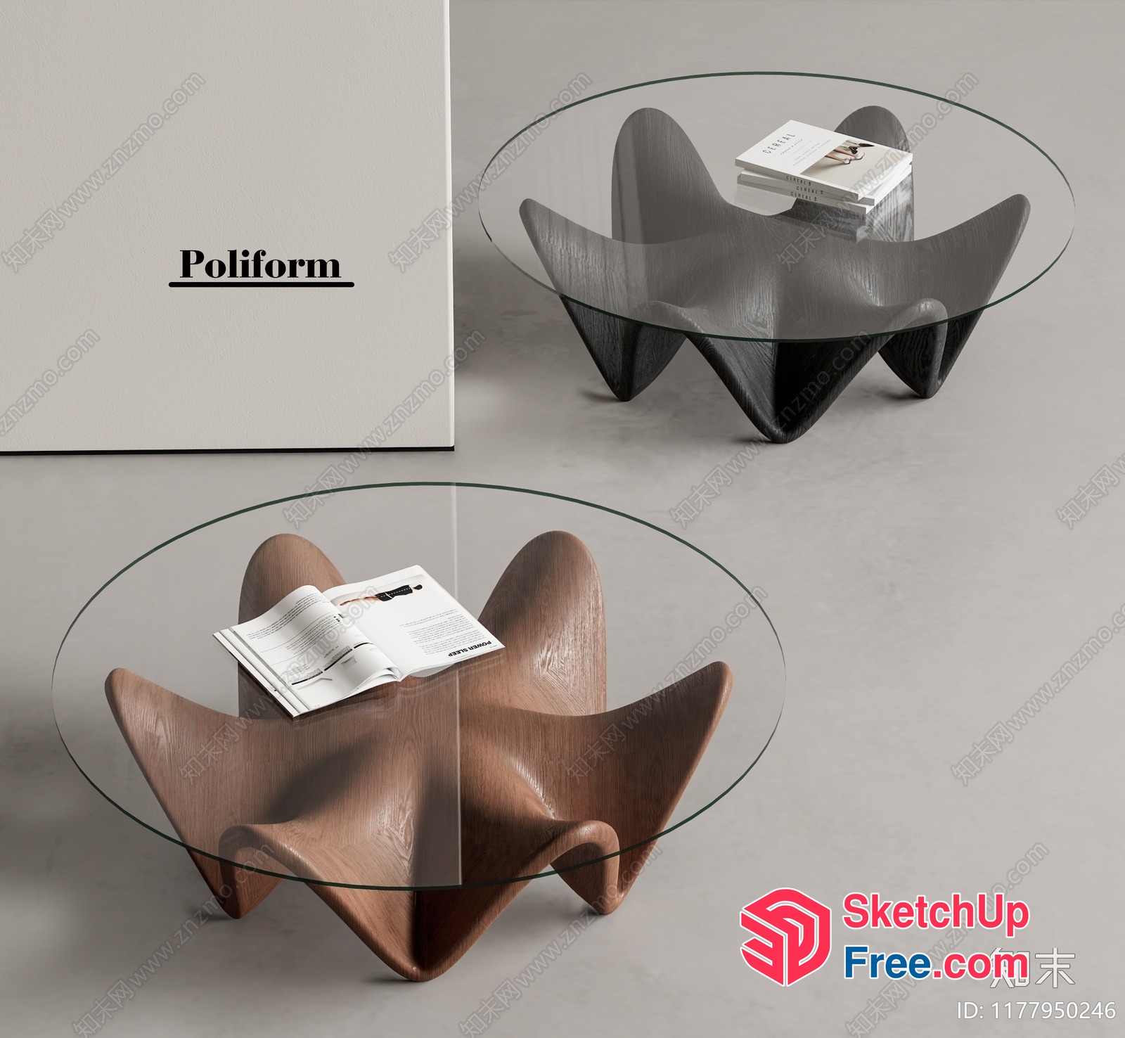 Poliform Coffee Table 3D SketchUp File