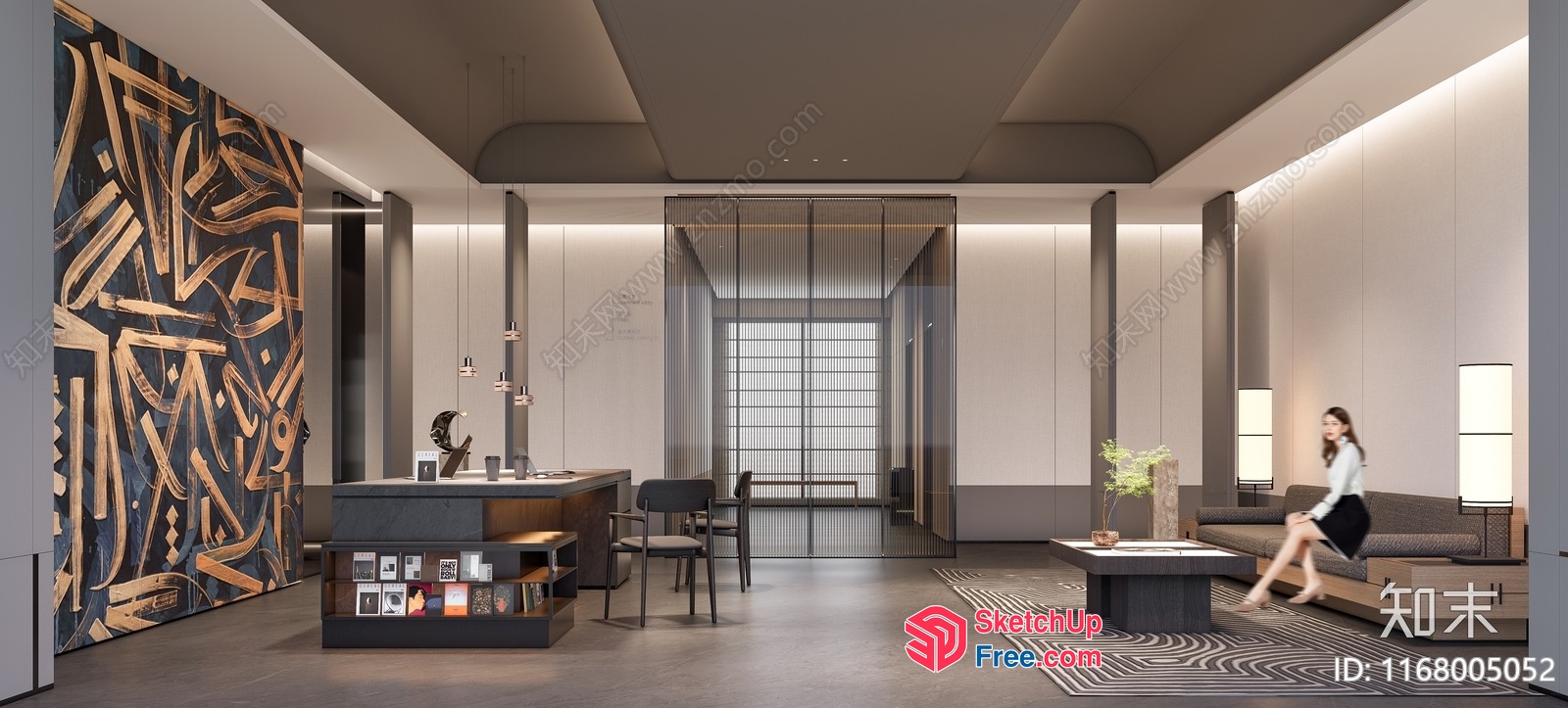 Modern Office Space With Sleek Furniture And Minimalist Decor 3D SketchUp File