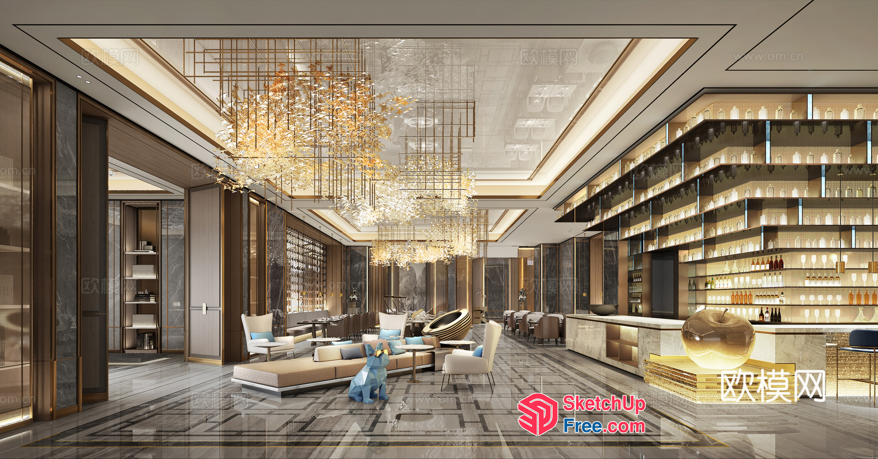 Luxurious Modern Interior Design 3D SketchUp File