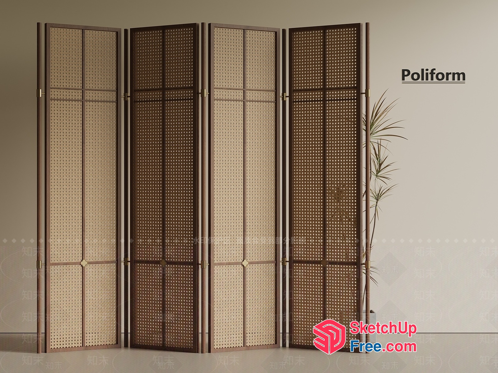 Elegant Partition Screen 3D SketchUp File