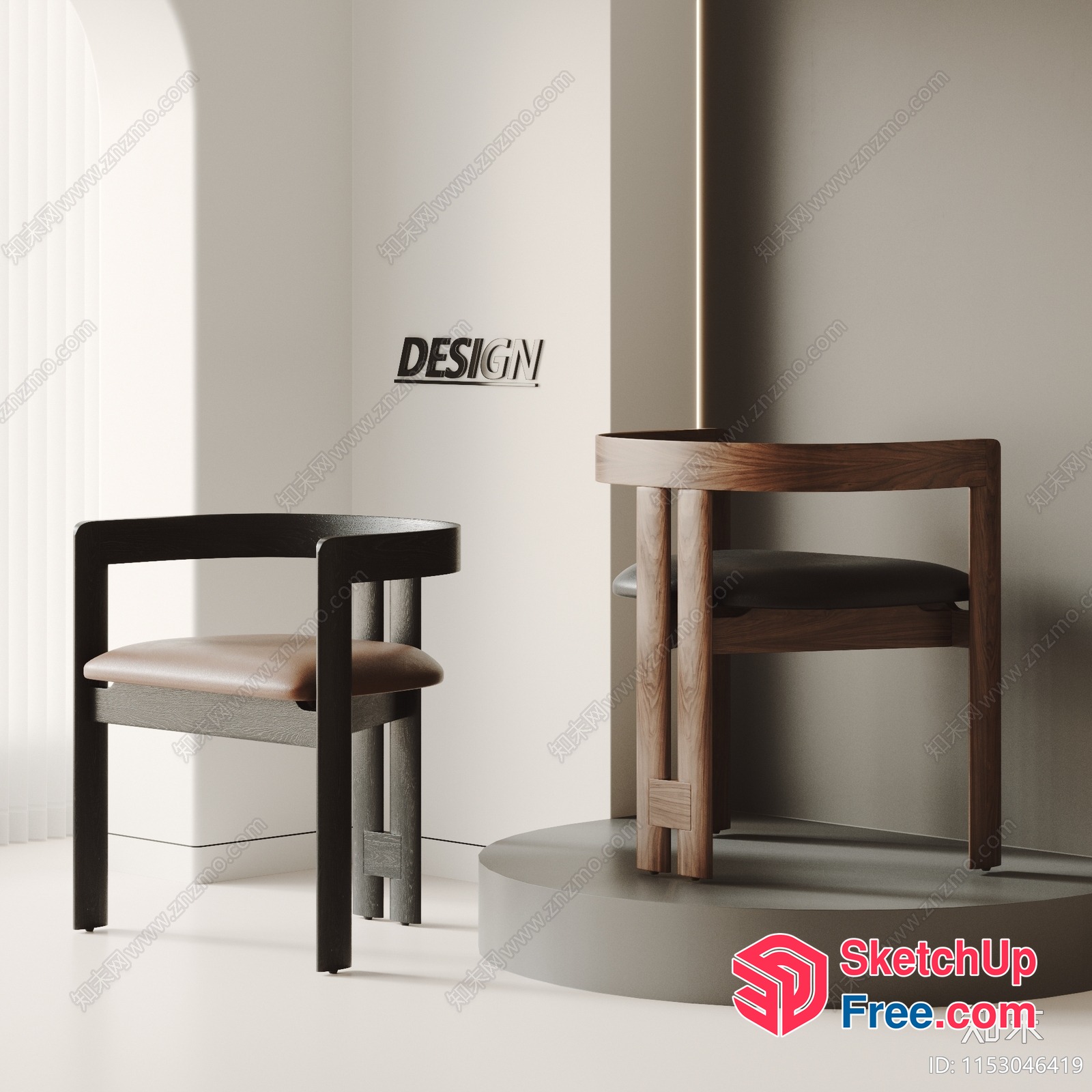 Elegant Minimalist Furniture And Interior Design 3D SketchUp File