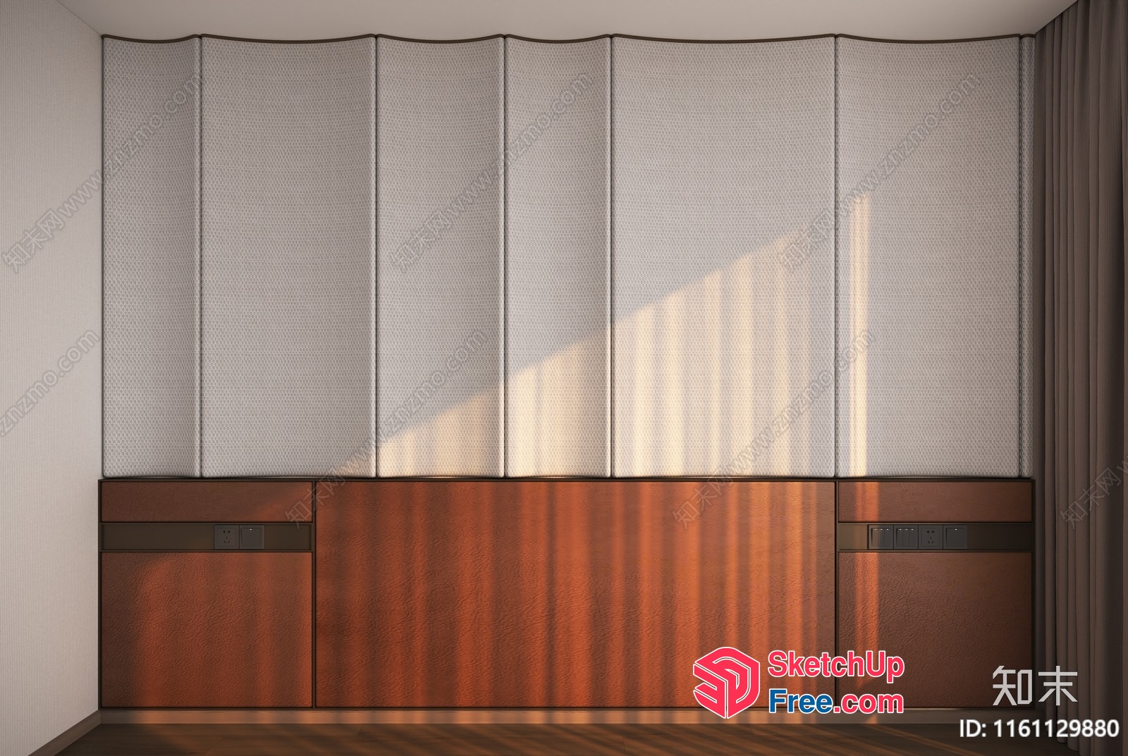 Partition Screen In A Modern Room 3D SketchUp File