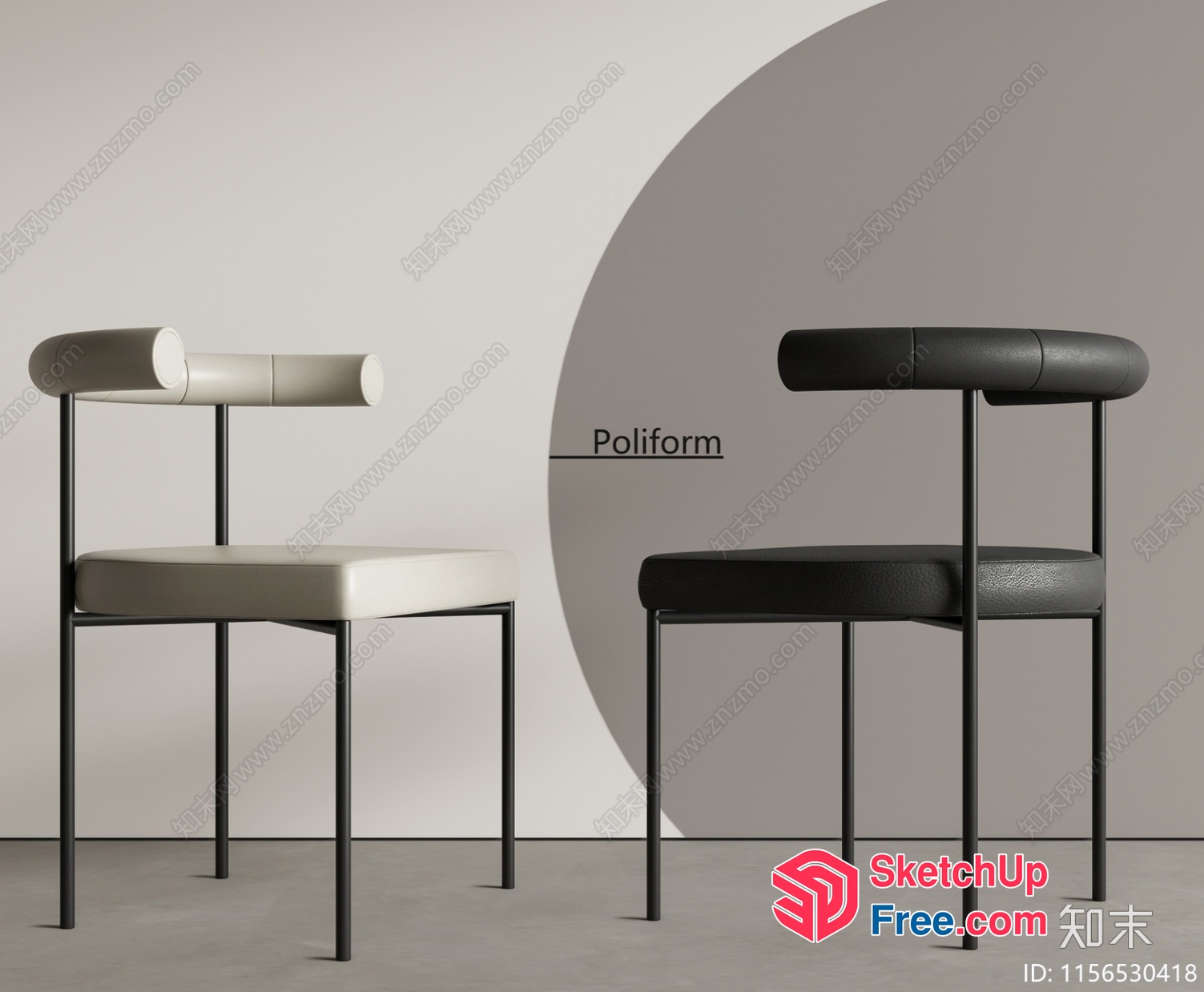 Minimalist Style Chairs 3D SketchUp File