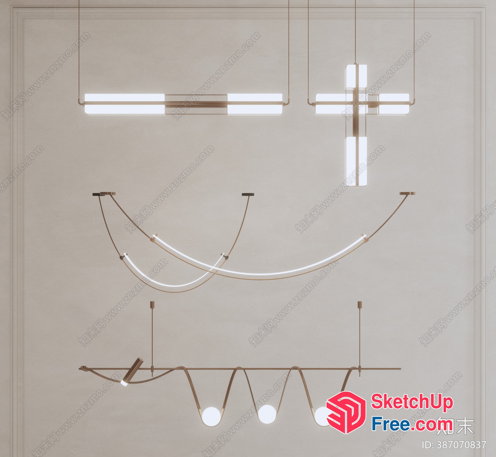 Modern Lighting Fixtures For Contemporary Spaces 3D SketchUp File