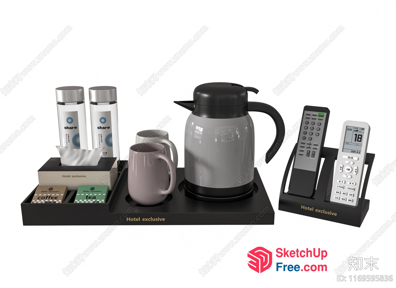 Hotel Room Amenities 3D SketchUp File