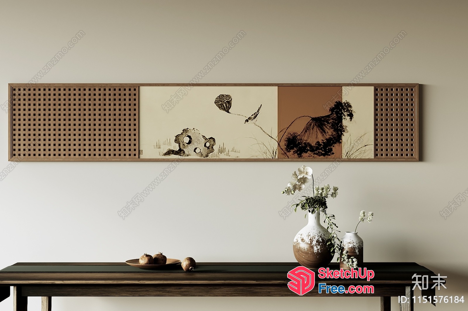 Elegant Minimalist Interior Design With Wabi-Sabi Style 3D SketchUp File