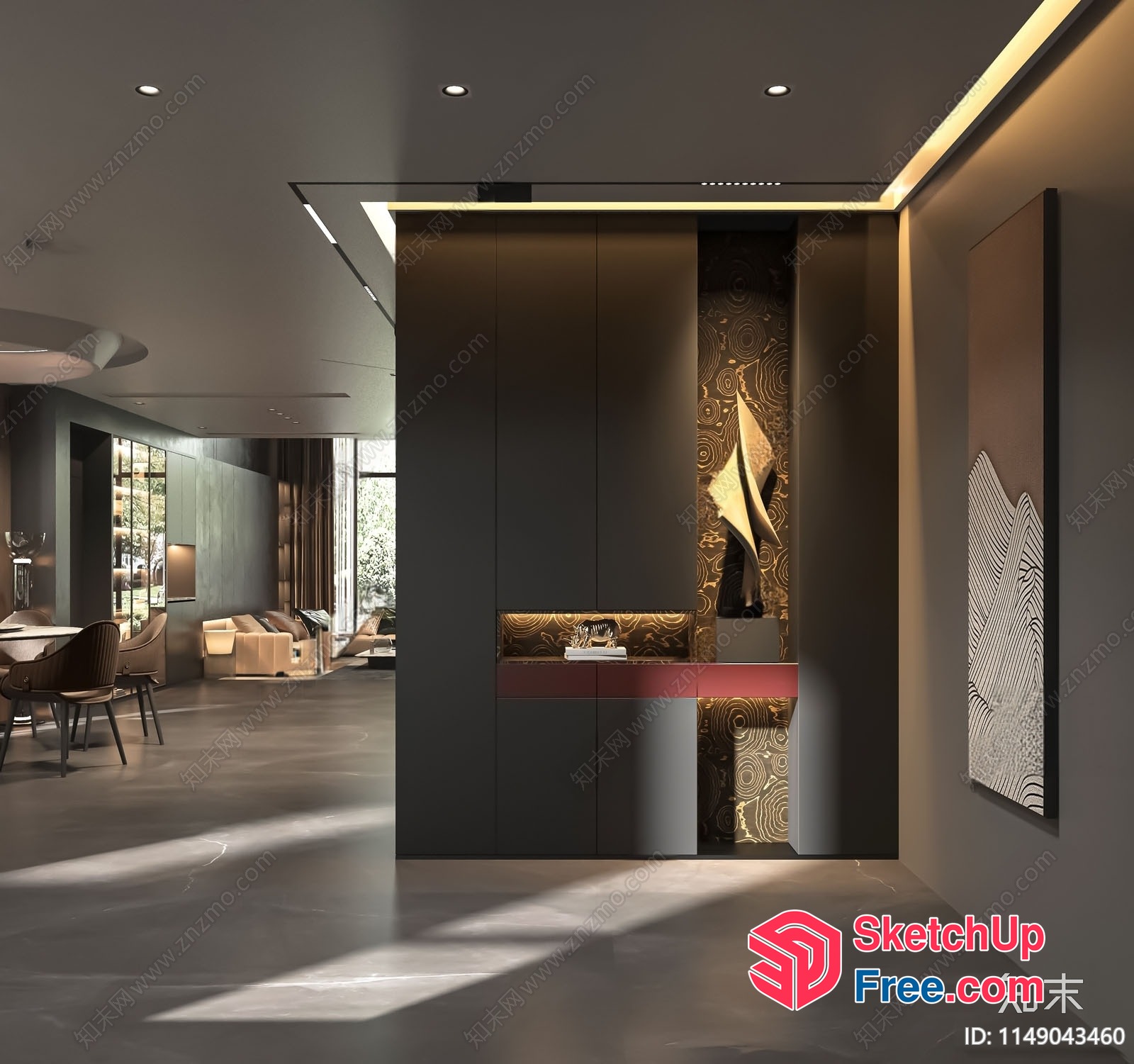 Modern Minimalist Interior Design With Sleek Furniture And Decor 3D SketchUp File