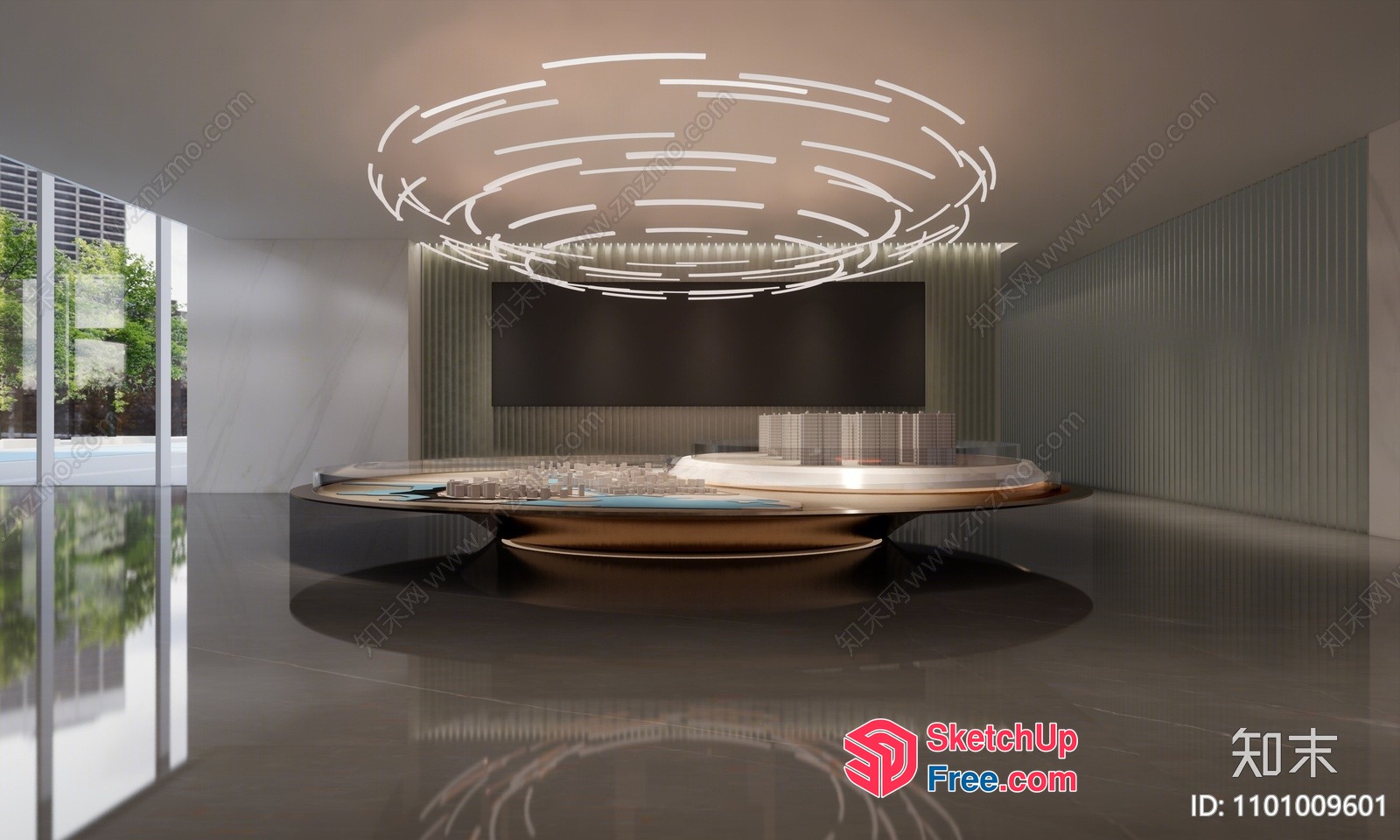 Modern Luxury Interior Design Showroom 3D SketchUp File