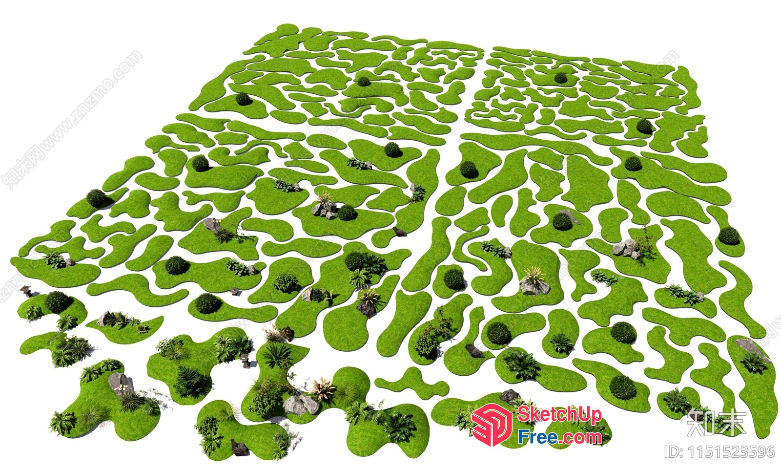 Serene Japanese Garden Labyrinth 3D SketchUp File