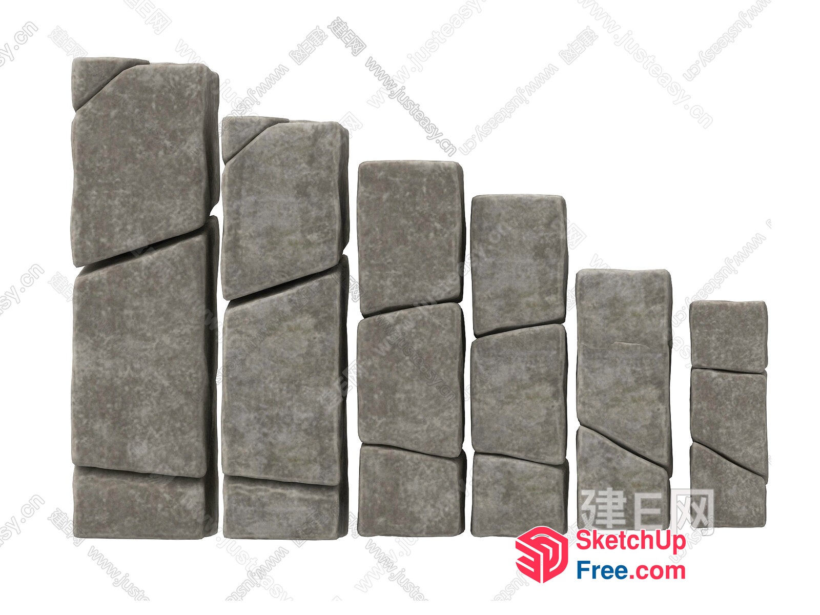 Stone Wall Panels 3D SketchUp File