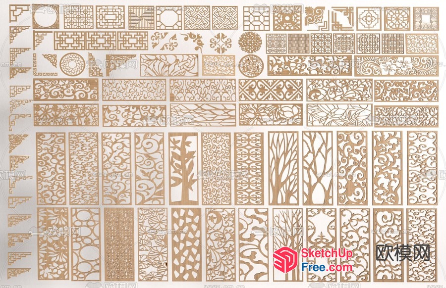 Intricate Patterns And Designs 3D SketchUp File