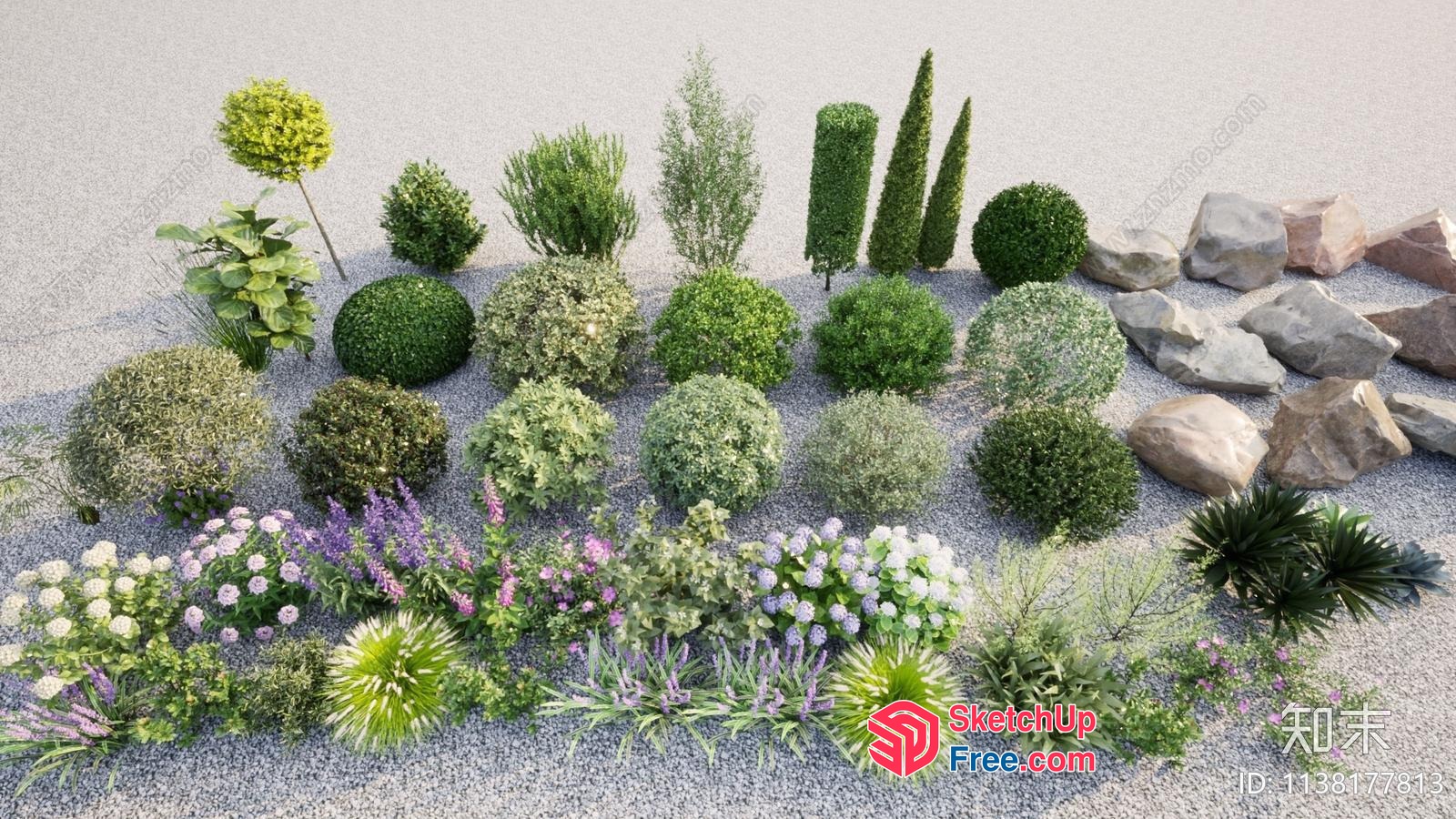 Exquisite Japanese-Style Garden Landscaping 3D SketchUp File