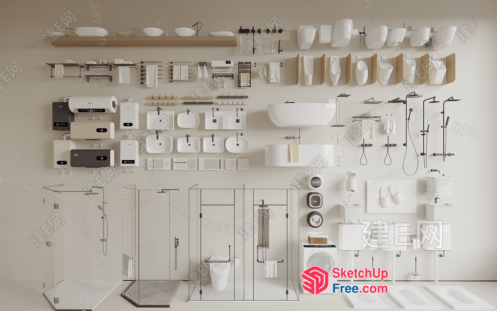 Bathroom Decorations And Accessories 3D SketchUp File