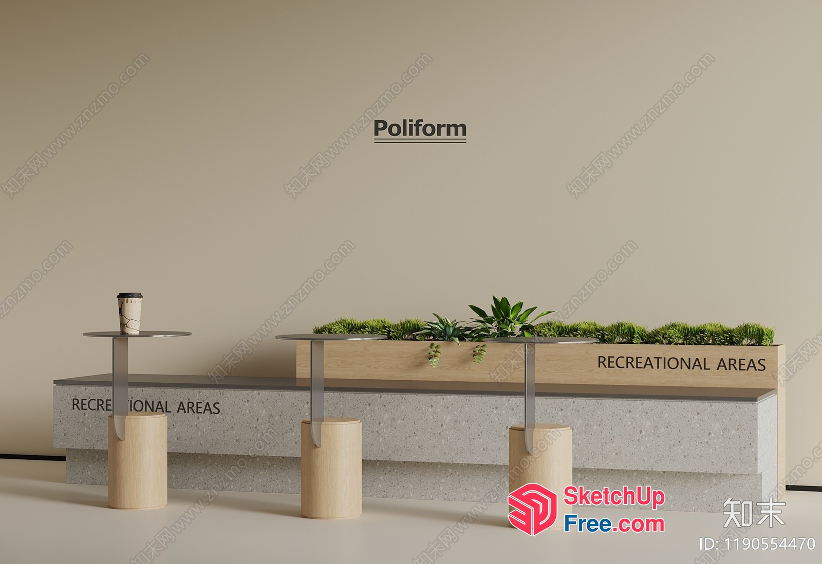 Poliform Recreational Areas Furniture 3D SketchUp File