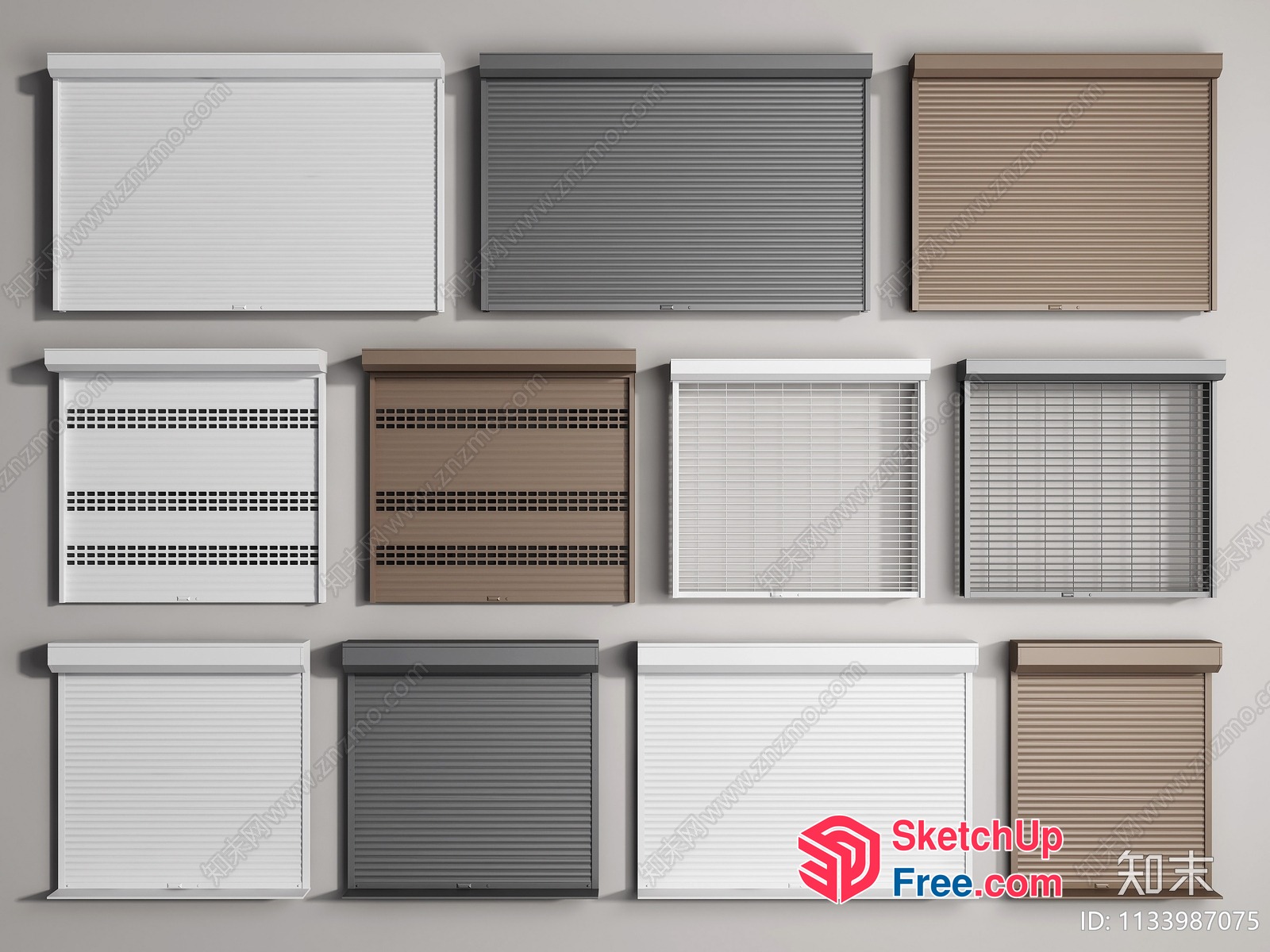 Various Window Coverings 3D SketchUp File