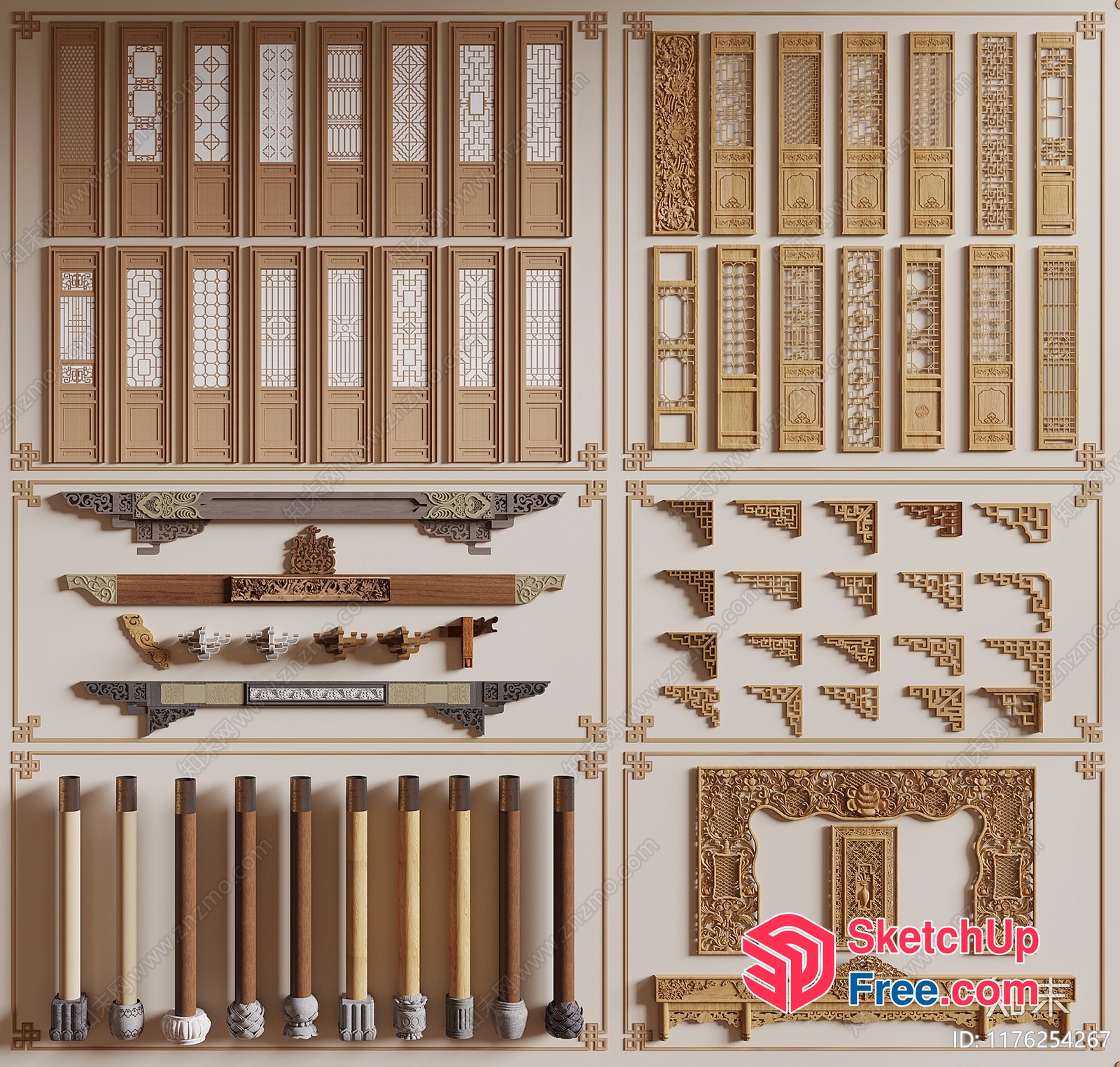 Ornate Architectural Elements 3D SketchUp File