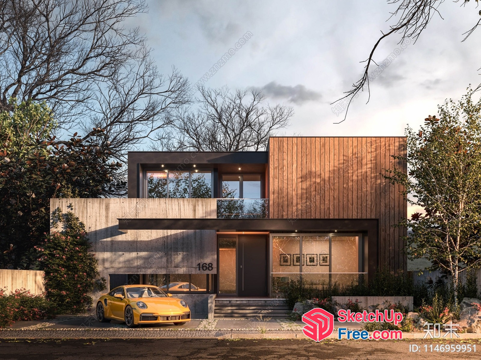 Modern Villa With Sleek Architecture And Luxurious Decor 3D SketchUp File