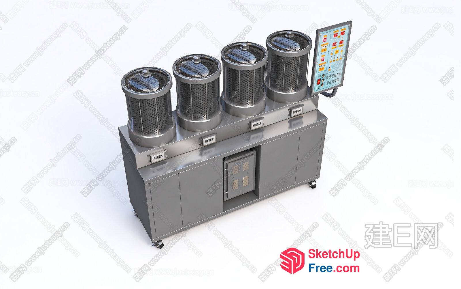 Industrial Equipment Storage System 3D SketchUp File