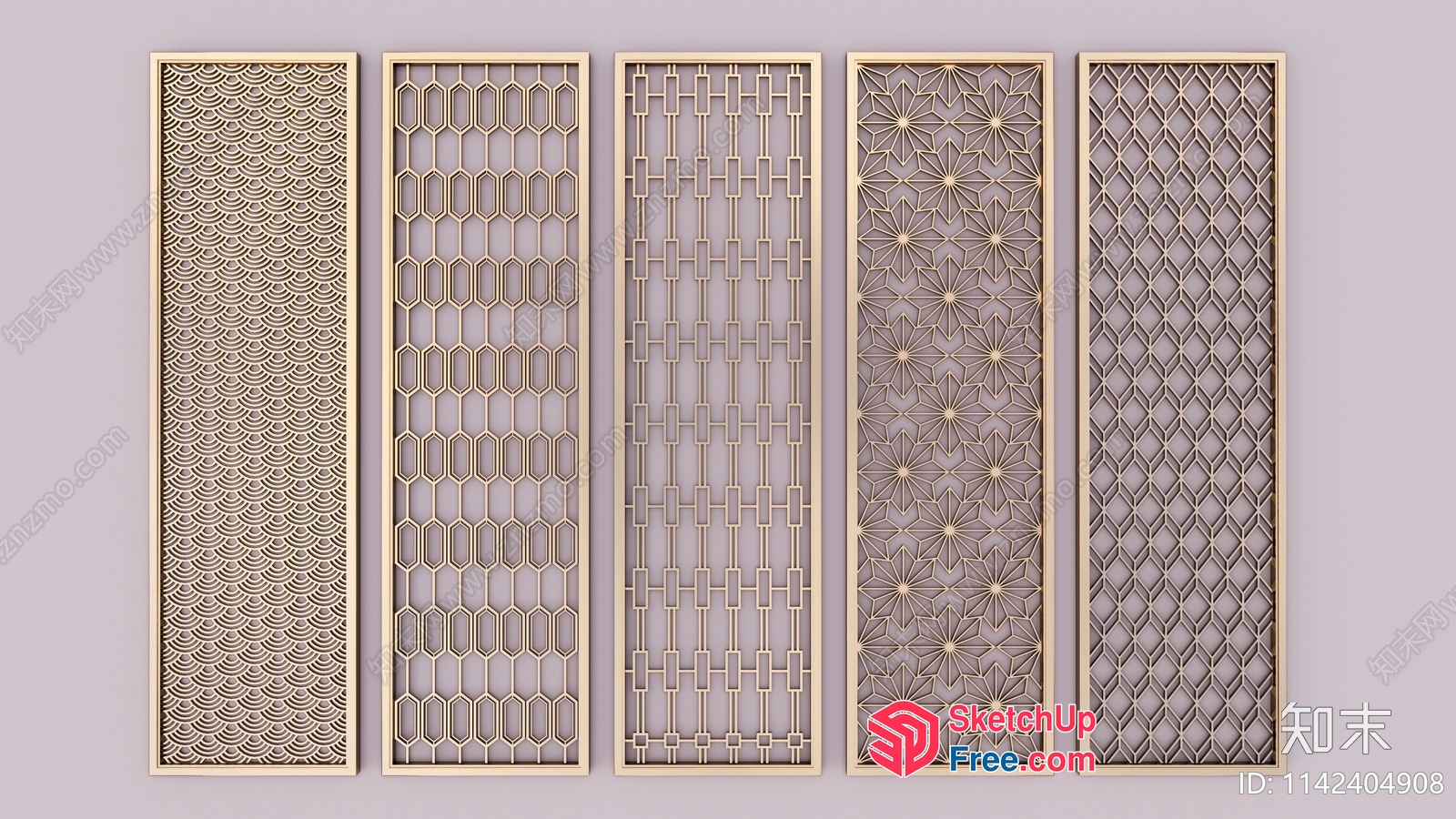 Decorative Partition Screens 3D SketchUp File