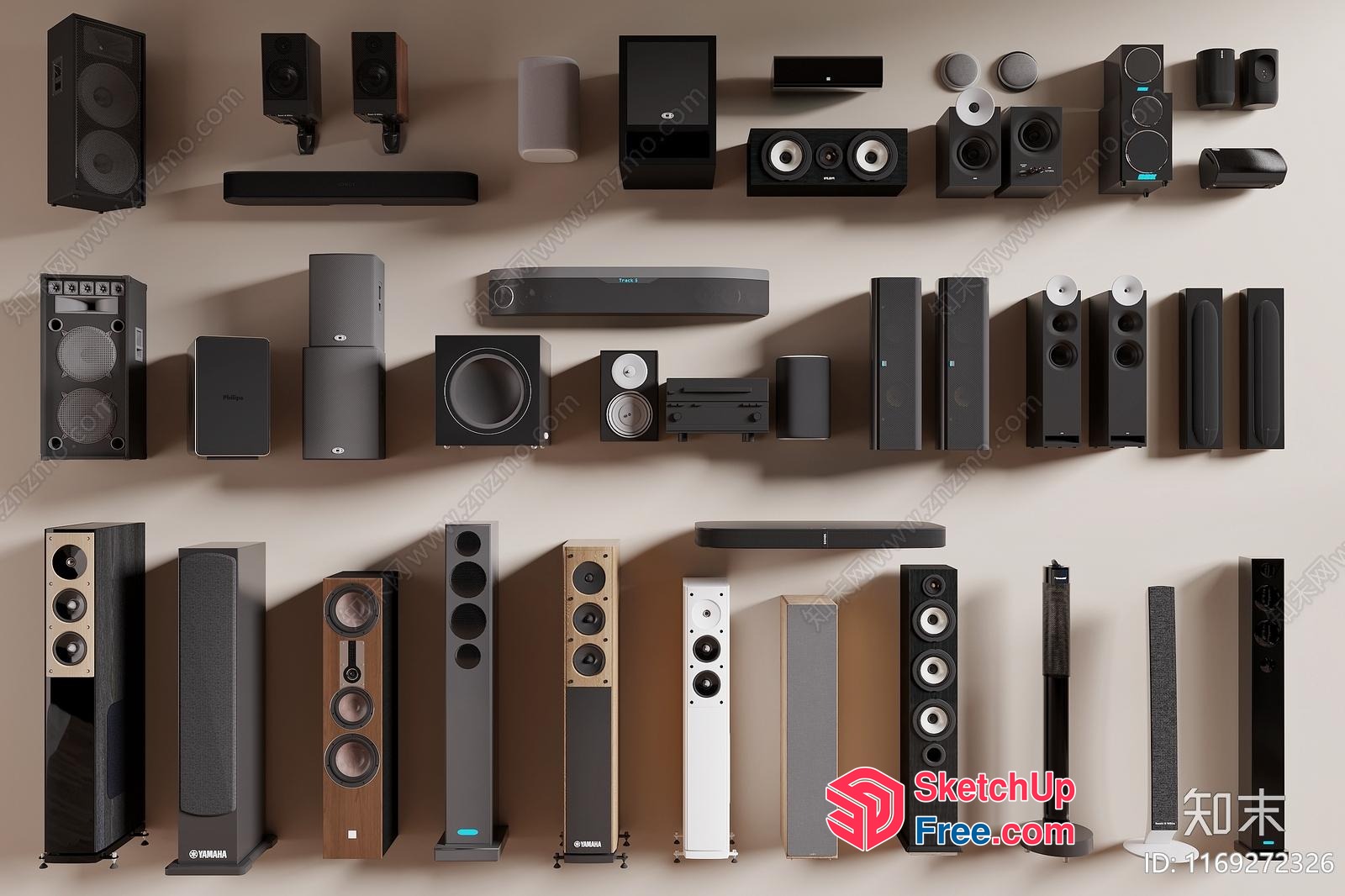 Modern Audio Equipment Display 3D SketchUp File