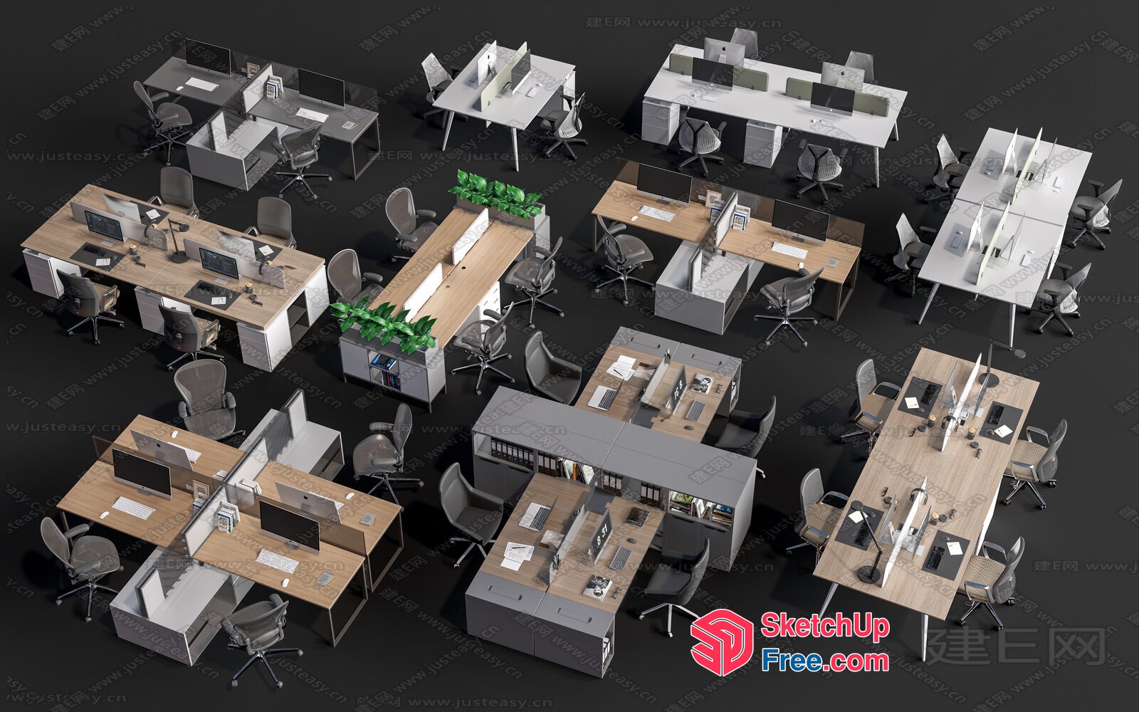 Office Furniture Collection 3D SketchUp File