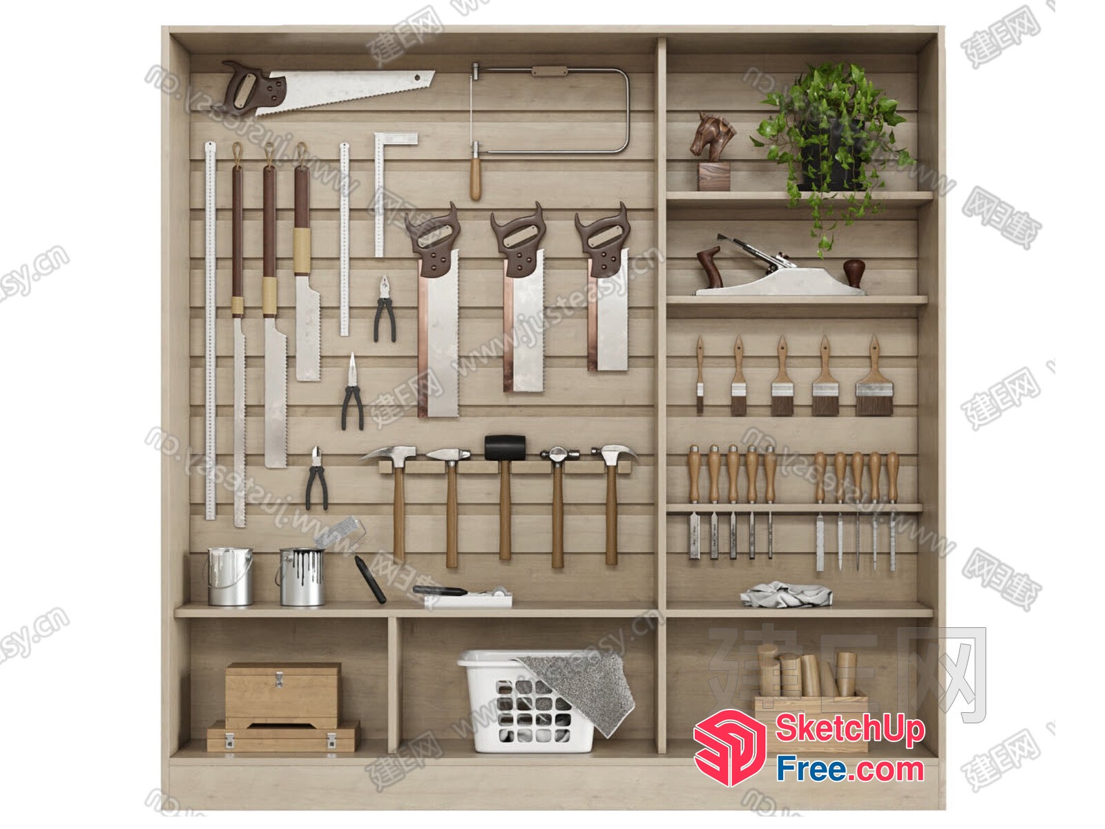 Tool Wall Organizer 3D SketchUp File
