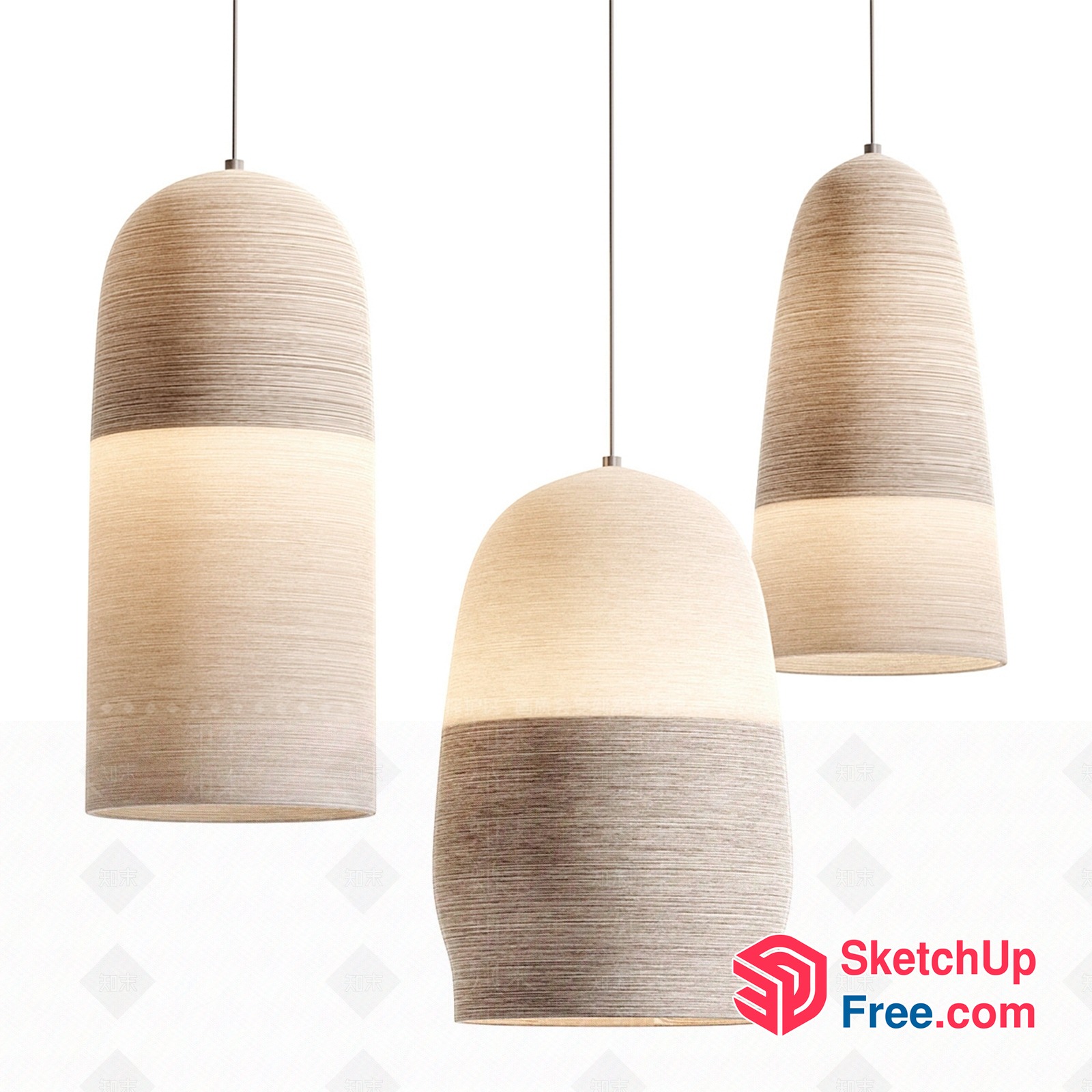 Modern Minimalist Hanging Lamps 3D SketchUp File