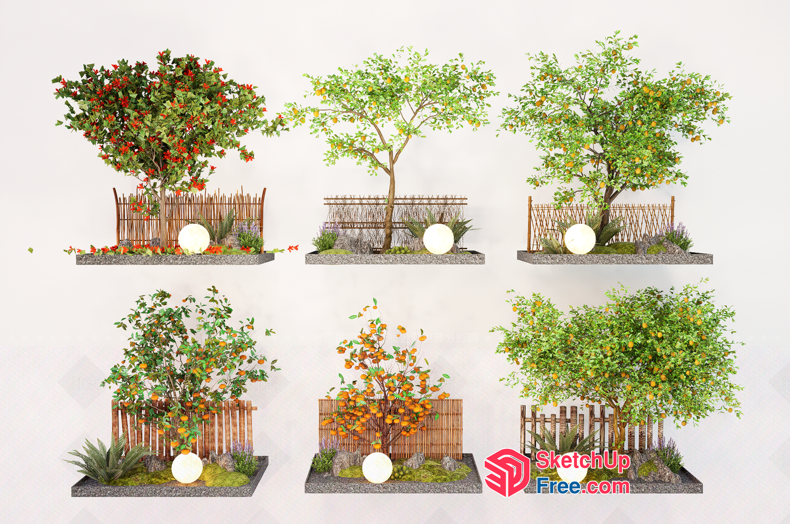 3D Models Of Various Trees And Plants 3D SketchUp File