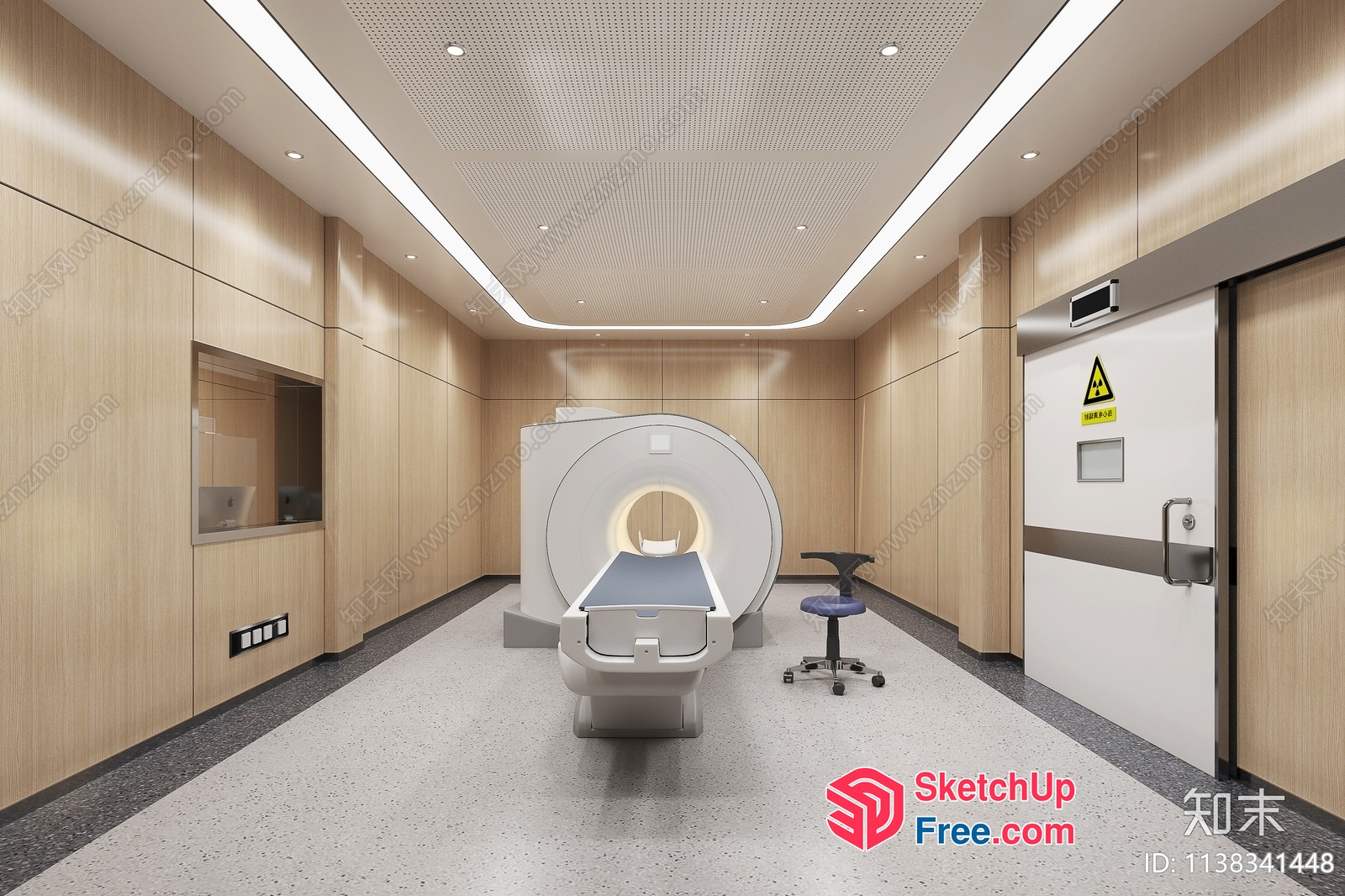 Mri Machine Room Interior 3D SketchUp File