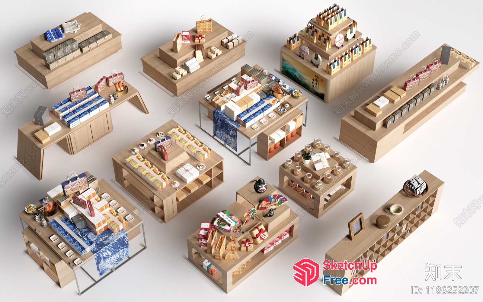 3D Rendering Of A Modern Office Building With Various Rooms And Furniture 3D SketchUp File