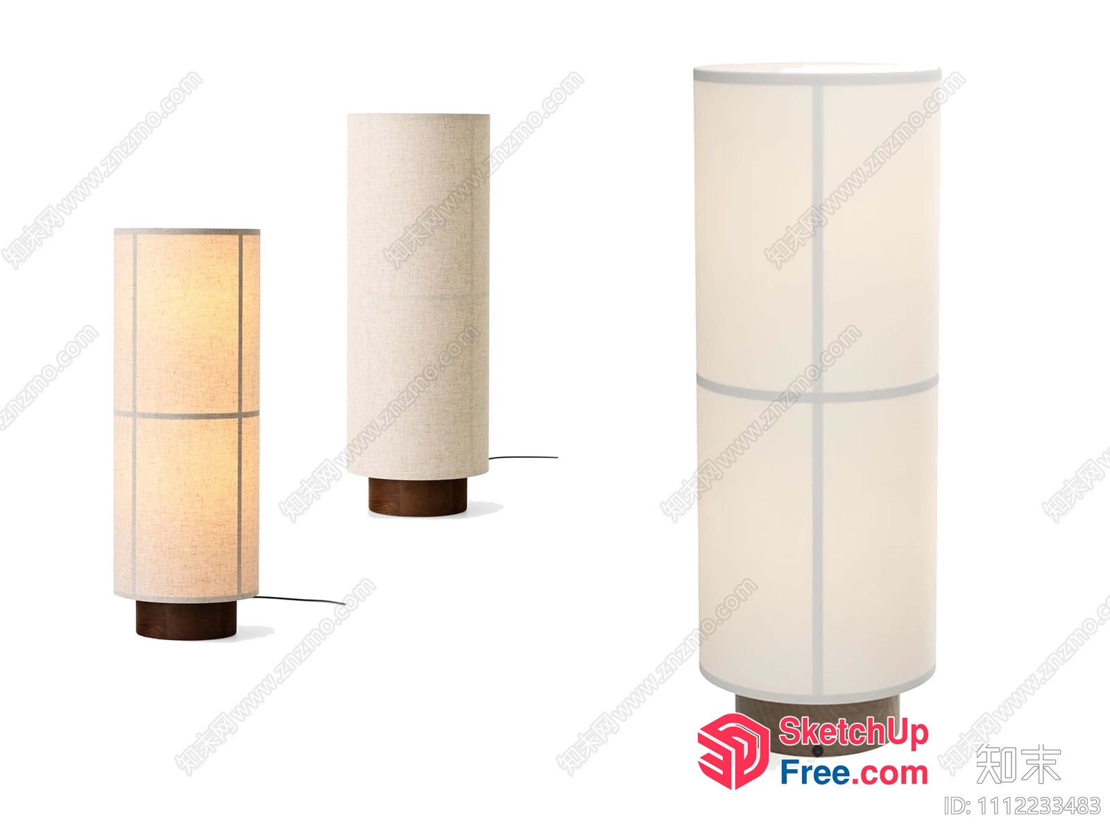Three Cylinder Lamps 3D SketchUp File