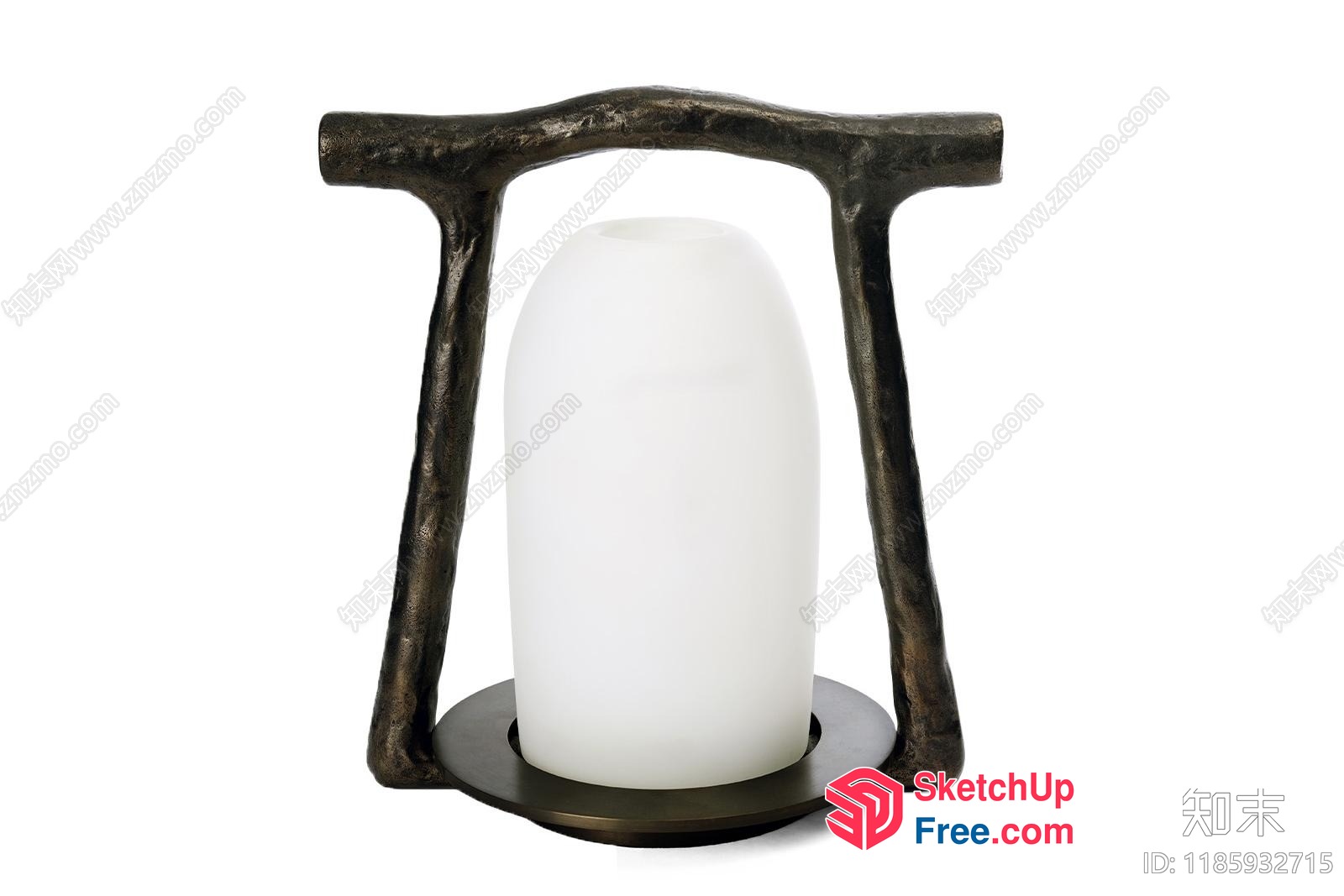 Decorative Wooden Candle Holder 3D SketchUp File