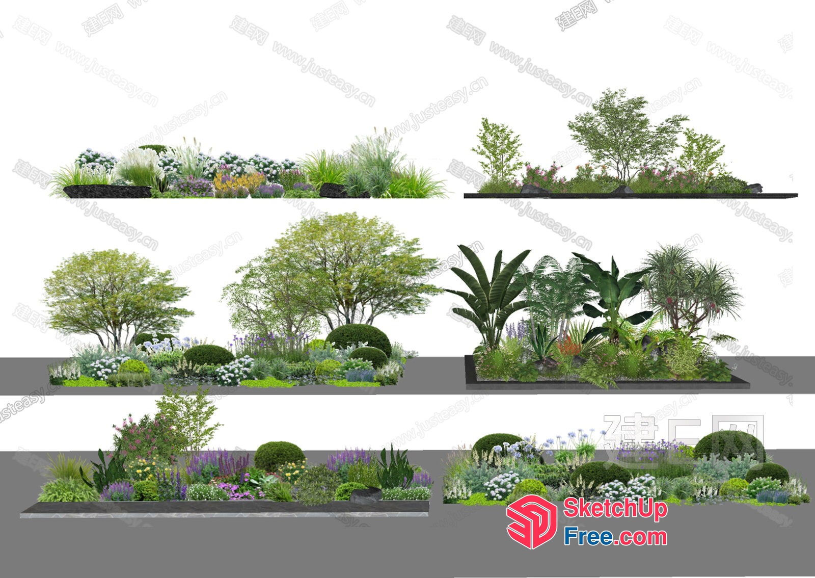 Beautifully Designed Outdoor Plant Display 3D SketchUp File