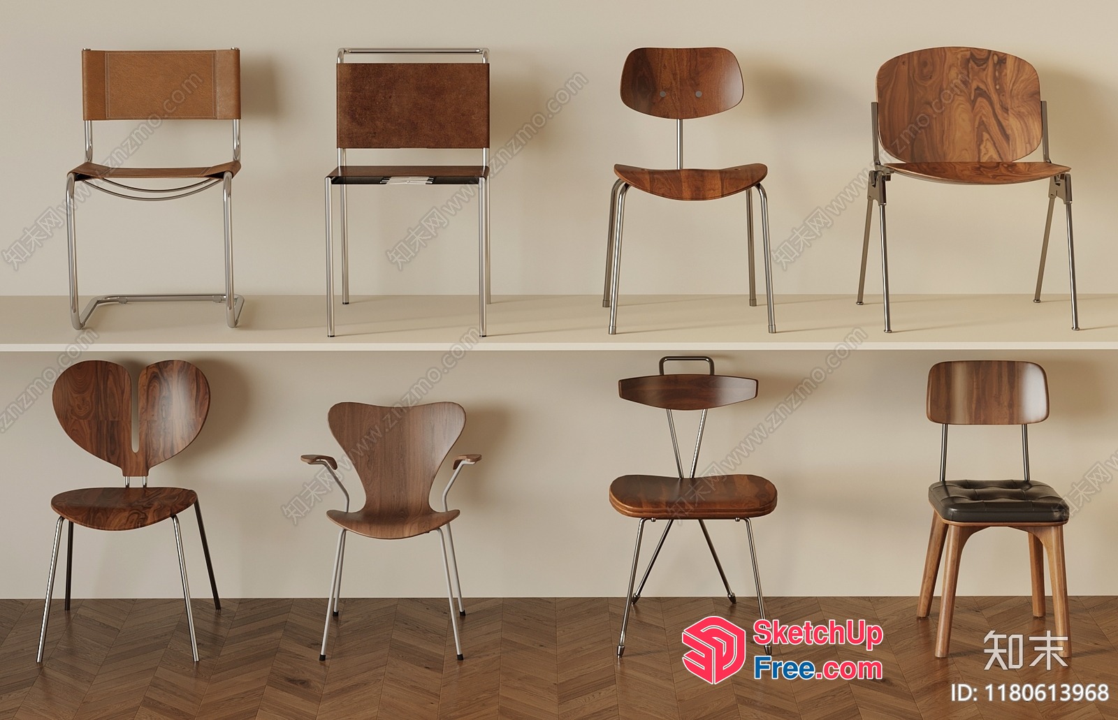 Elegant Chairs Collection 3D SketchUp File