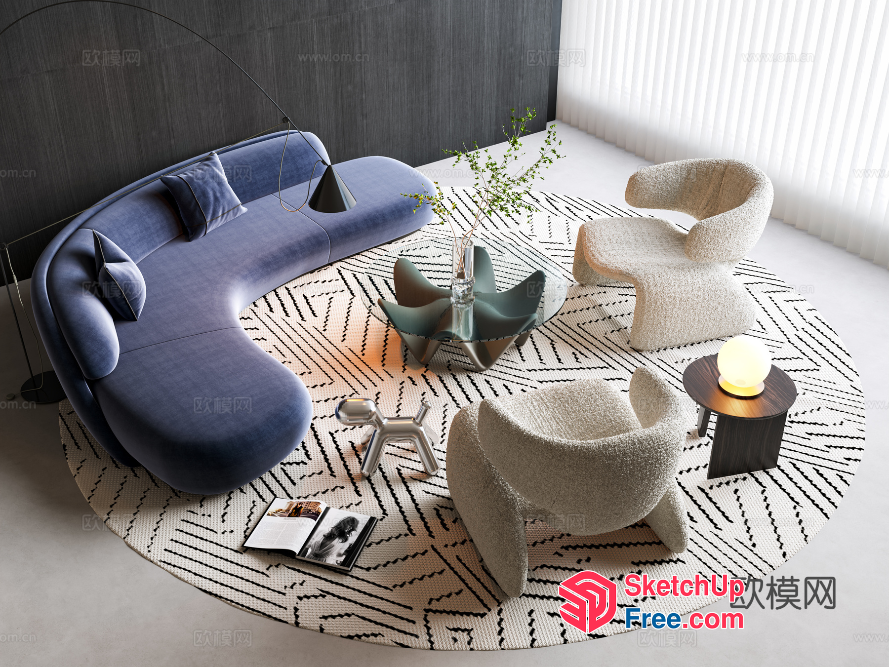 Modern And Contemporary Interior Design 3D SketchUp File