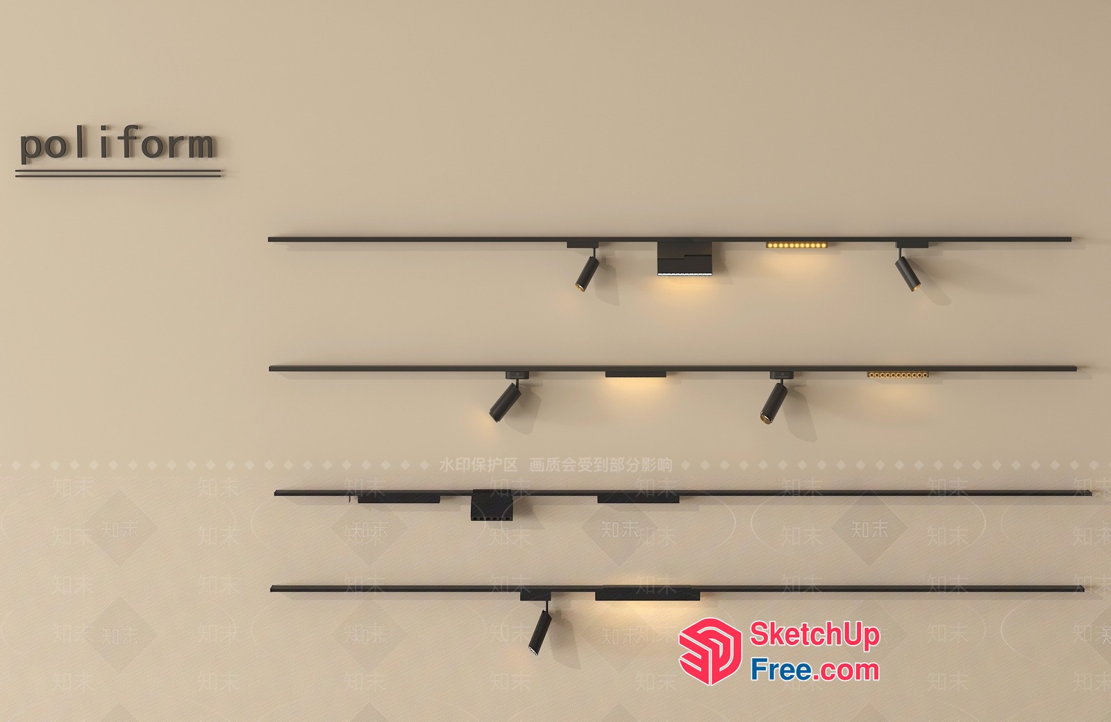 Modern Lighting Fixtures 3D SketchUp File