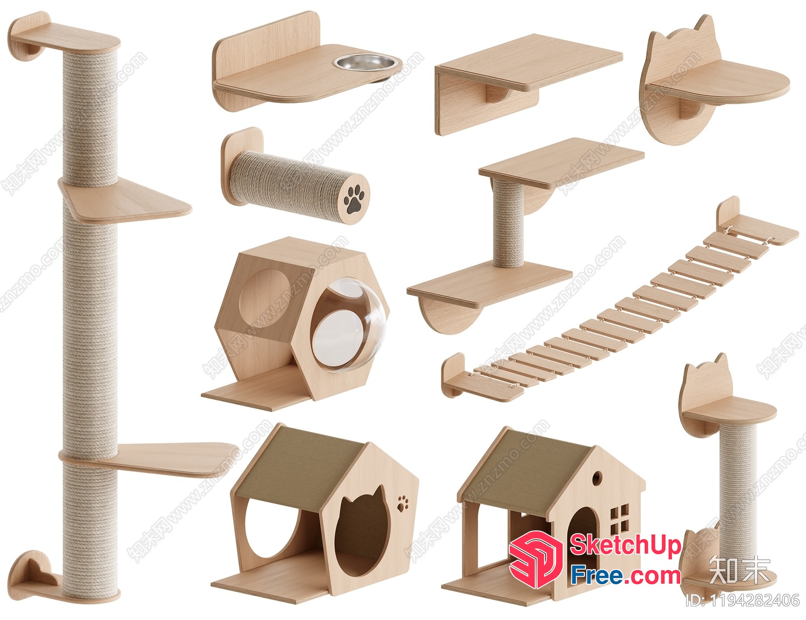 Modern Cat Condo 3D SketchUp File