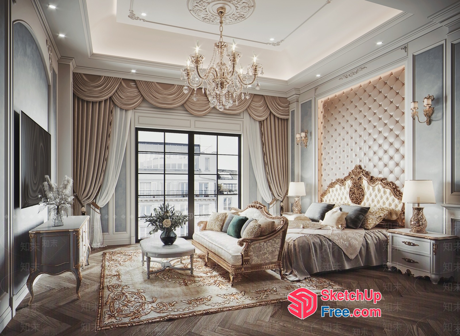 Elegant And Ornate Interior Design 3D SketchUp File