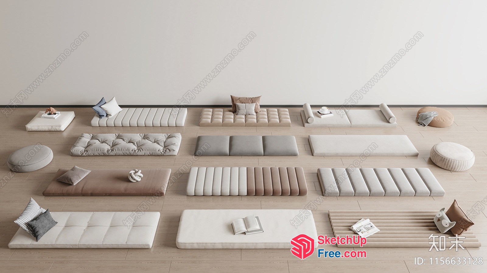 Modern Minimalist Furniture Collection 3D SketchUp File