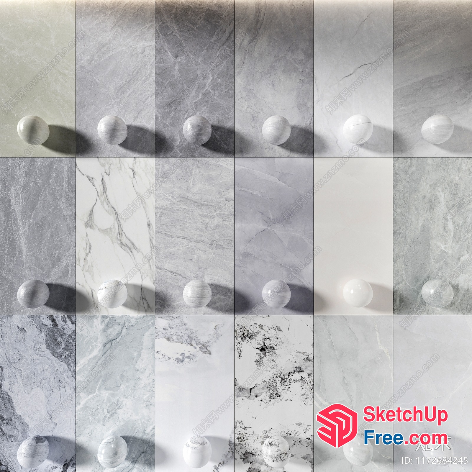 Marble Flooring Options 3D SketchUp File