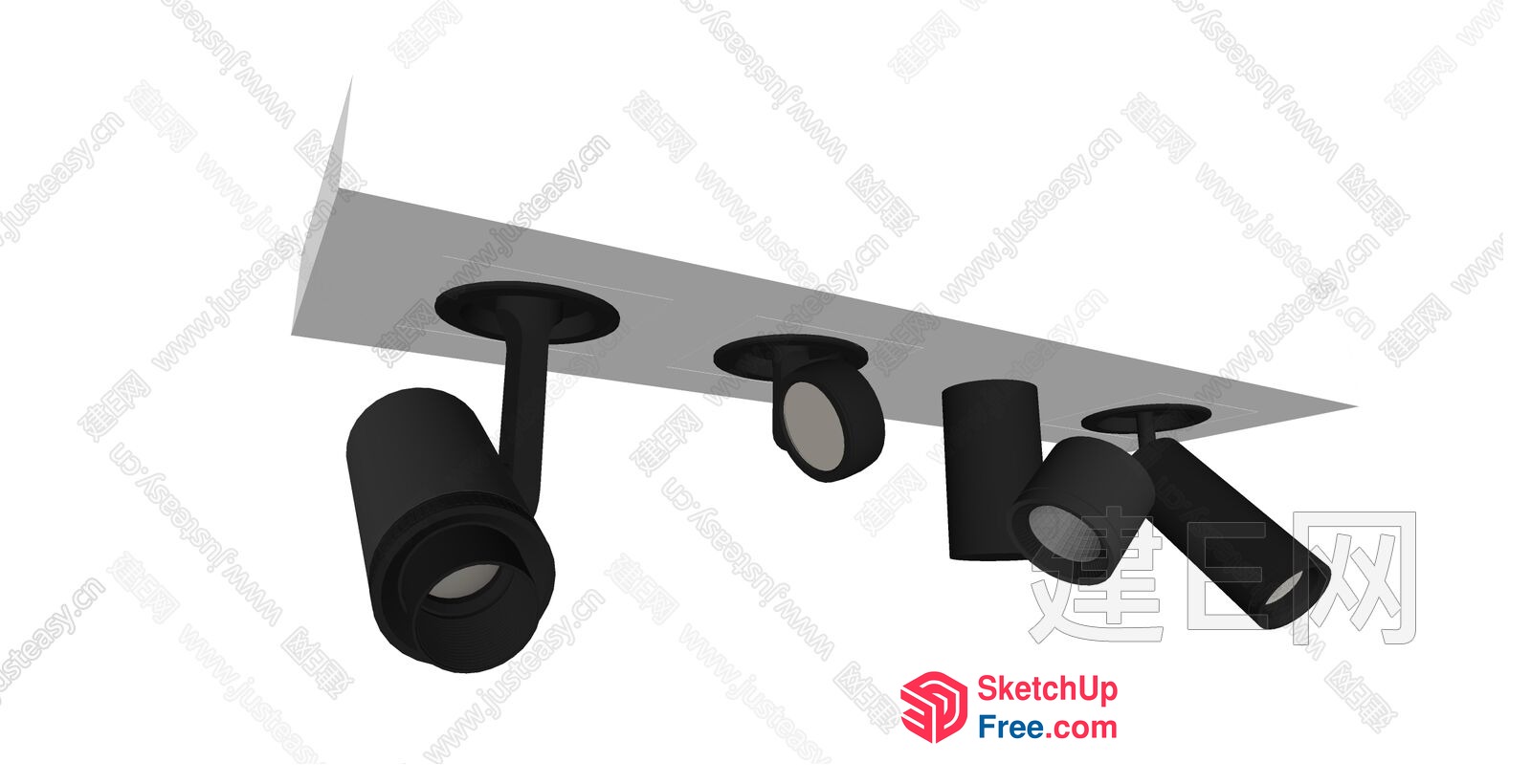 Ceiling Lights And Track Lighting 3D SketchUp File