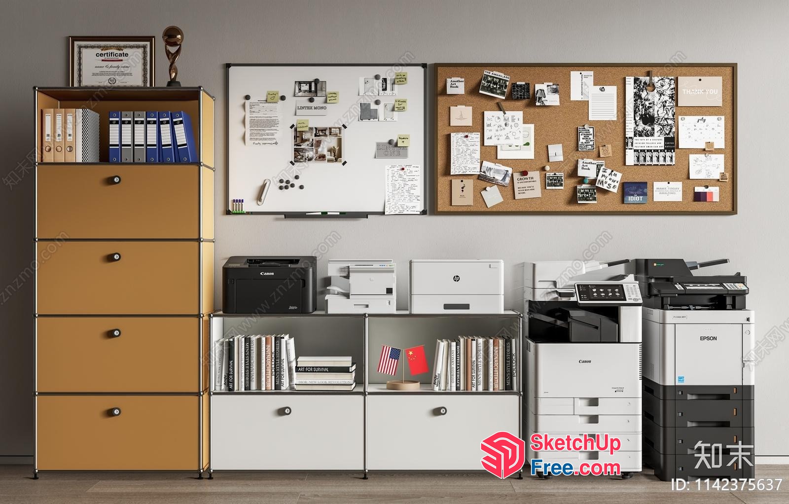 Office Furniture And Decor 3D SketchUp File