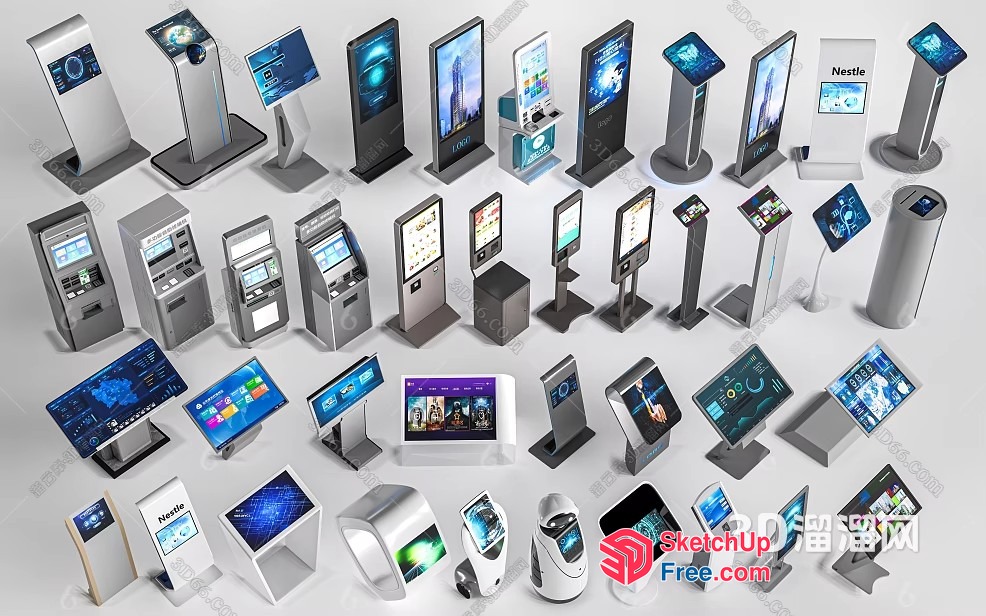 Digital Display Devices 3D SketchUp File